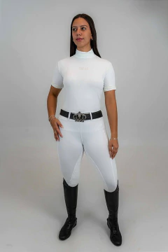 Imagem do Culote Hipismo Legging Prova Branco Full Grip Horse SA