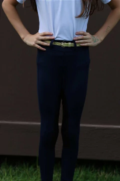 Culote Hipismo Legging Treino Kids Azul Marinho Full Grip Horse SA - Horse S.A.