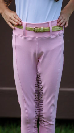 Culote Hipismo Legging Treino Kids Rosa Bebê Full Grip Horse SA na internet