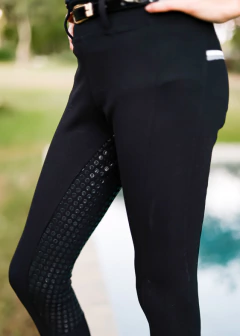 Culote Hipismo Legging Treino Kids Preto Full Grip Horse SA na internet