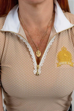 Imagem do Camisa Hipismo Prova Manga Curta Poá Romantic Horse SA