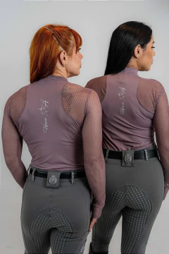 Camisa Hipismo Treino Uva Manga Longa de Tela Horse SA na internet