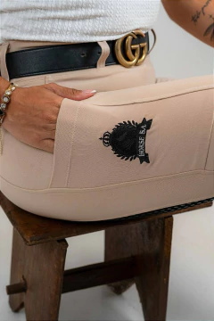 Culote Hipismo Legging Prova Areia e Preto Full Grip Horse SA - Horse S.A.