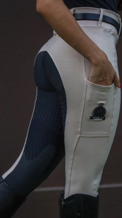 Culote Hipismo Legging Prova Areia e Preto Horse SA - Horse S.A.