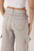 Calça Wide Sarja Cargo Cinza - Toronto - online store
