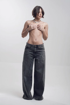 Calça Wide Sarja Cargo Cinza - Toronto - (cópia) - (cópia) - buy online