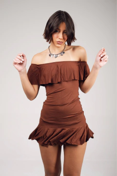 Vestido Marrom - Lis - comprar online