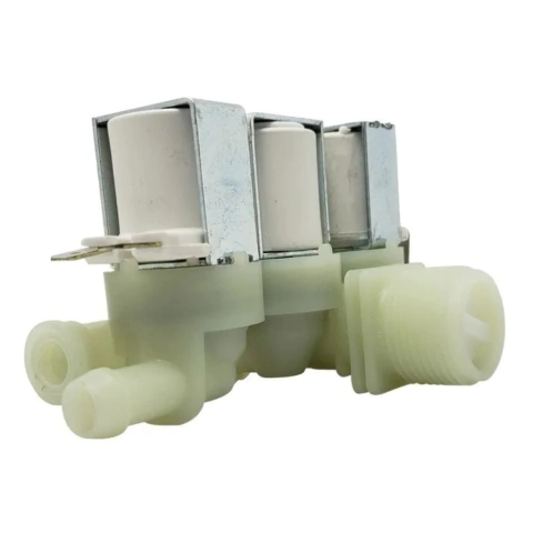 VALVULA ENTRADA TRIPLA LAVADORA ELECTROLUX COM BICO 220V 64287507 64500222 ORIGINAL - comprar online