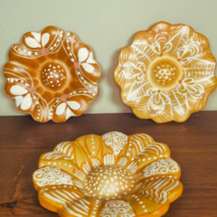 Pack 3 Flores em Cerâmica Decorativa - Vale do Jequitinhonha