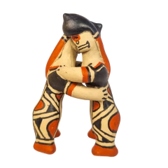 Boneca Indígena Ritxoko de Cerâmica - Etnia Karajá - 10 cm na internet