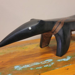 Imagem do Banco Indígena Tamanduá 77cm - Etnia Mehinako