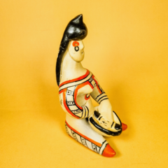 Boneca Indígena Ritxoko de Cerâmica - Etnia Karajá - 13cm Mod. 13 - comprar online