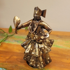 Escultura Metálica Orixás - Oxum M - 15cm - ARUH  Arte | Decor | Artesanato