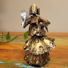 Escultura Metálica Orixás - Iemanjá M - 15cm - buy online