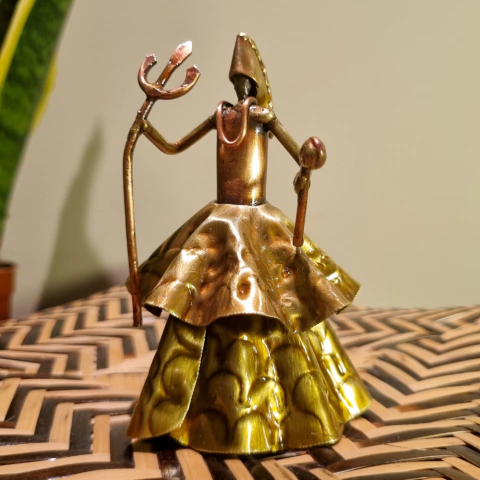 Escultura Metálica Orixás - Exú P - 10cm