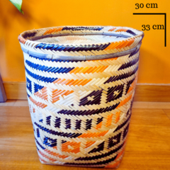 Cesto Indígena Etnia Baniwa 33 x 30 cm - Amazônia
