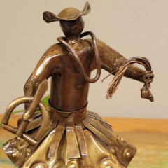 Escultura Metálica Orixás - Oxossi M - 15cm - loja online