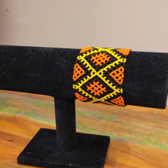 Bracelete / Pulseira Indígena Mehinako 5 cm largura na internet