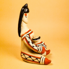 Boneca Ritxoko de Cerâmica - Povo Karajá - 13cm Mod. 1 na internet