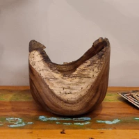 Gamela/Fruteira 28cm Madeira de Lei Louro Preto - Acre na internet