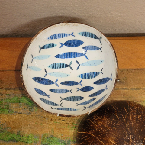 Cumbuca Petisqueira de Côco Pintada - Mod. 54 - comprar online