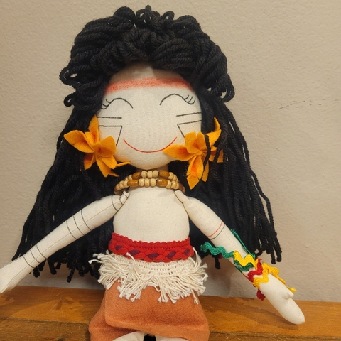 Boneca de pano indígena - Cunhantã Potira - buy online
