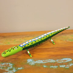 Lagarto Madeira Ilha do Ferro M - Laranja, preto e branco - comprar online