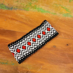 Pulseira / Bracelete Indígena Elástica em Miçangas - Etnia Waurá - Mod. 24 - comprar online