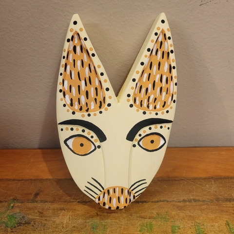 Máscara Madeira Lobo Zé Crente M Ilha do Ferro - Creme - buy online
