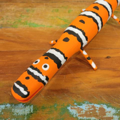 Lagarto Madeira Ilha do Ferro P - Laranja, branco e preto na internet