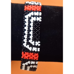 Pulseira Kuarup Indígena Elástica em Miçangas - Etnia Waurá - Mod. 13 - comprar online