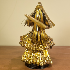 Escultura Metálica Orixá - Omolú M - 15cm