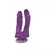PÊNIS DUPLO COM VENTOSA ROXO 17,5X3,5CM
