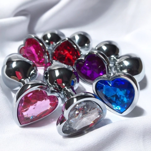 PLUG ANAL METAL JOIA CORAÇÃO P 5848