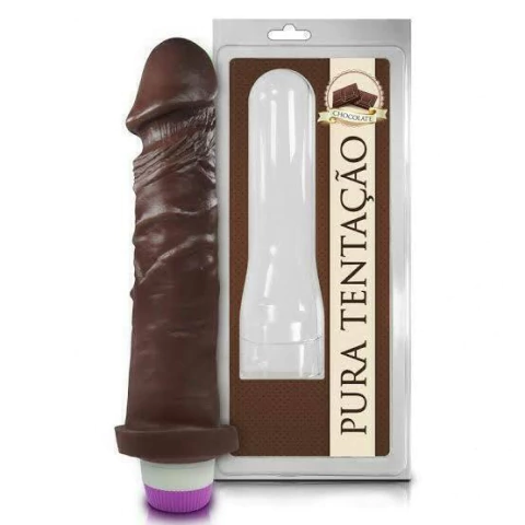 PÊNIS REALÍSTICO AROMÁTICO COM VIBRO 18X4,4CM SEXY FANTASY