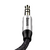 Cable Auxiliar Yiven Audio Male To Male M30 1.5 Metros Silver-Black * Baseus - Vait Store