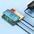 Cable Flash Serie Two-For-Three Charging U+C A M+L+C 100W 1.2 Metros Black * Baseus - comprar online