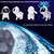 Proyector Perro Astronauta con Parlante Bluetooth
