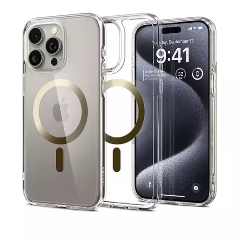 Funda Ultra Hybrid MagSafe - (Anillo Dorado) * Spigen