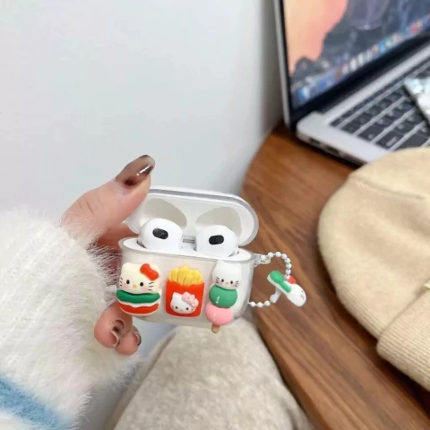 Funda Airpods Kitty 1ra y 2da Generacion