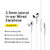 Auricular Encok 3.5MM Lateral In-Ear Wired Earphone H17 White * Baseus - tienda online