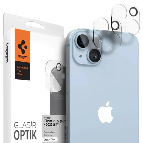 Blindado Camara GlasTr Optik (Clear) para iPhone 14/14 Plus - 14 Pro/14 Pro Max (2 unid) * Spigen