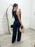 Conjunto Colete e Calça Wide Leg AZUL MARINHO - Malha Prada - LA CHERRY