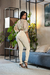 Legging Zíper Chanel Power - Off White na internet