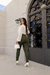 Legging Zíper Chanel Power - Verde Militar na internet