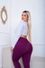 Legging Zíper Chanel Power - Roxo Escuro - LA CHERRY
