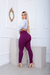Legging Zíper Chanel Power - Roxo Escuro na internet
