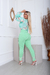 Legging Zíper Chanel Power - Verde Menta - LA CHERRY