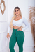 Legging Zíper Chanel Power - Verde Bandeira - comprar online