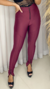 Legging París Zíper Cós e Barra Marsala - Malha Prada